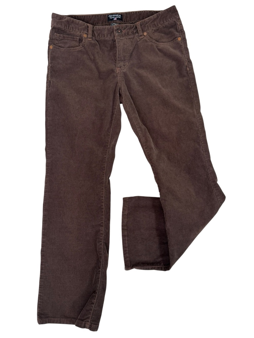 Polo Jeans Co Ralph Lauren Women’s Brown Corduroy Bootcut Flare Pants 8x30